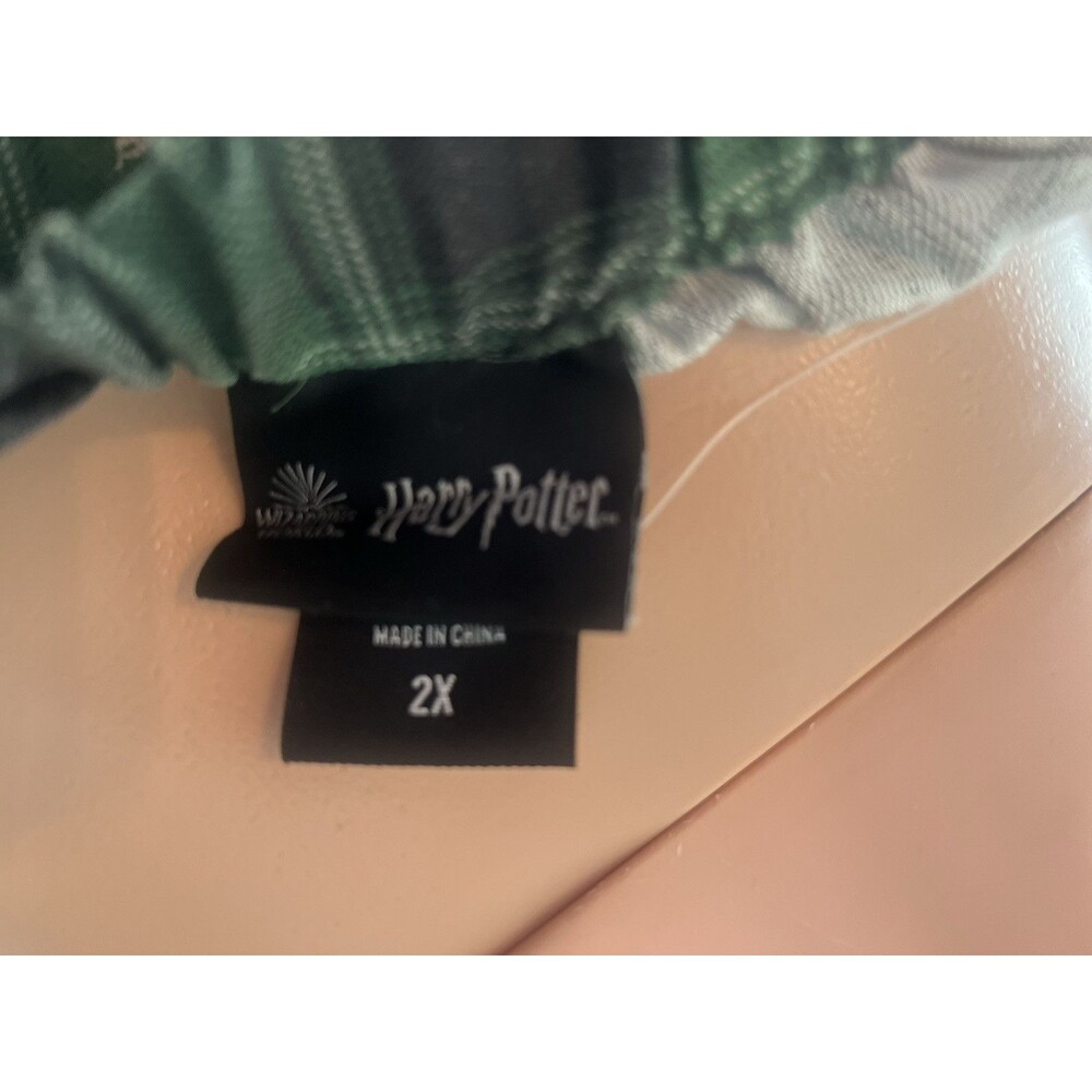 Wizarding World of Harry Potter Green Plaid Slytherin Skirt Size 2X MINI Y2K#101 - Picture 7 of 11